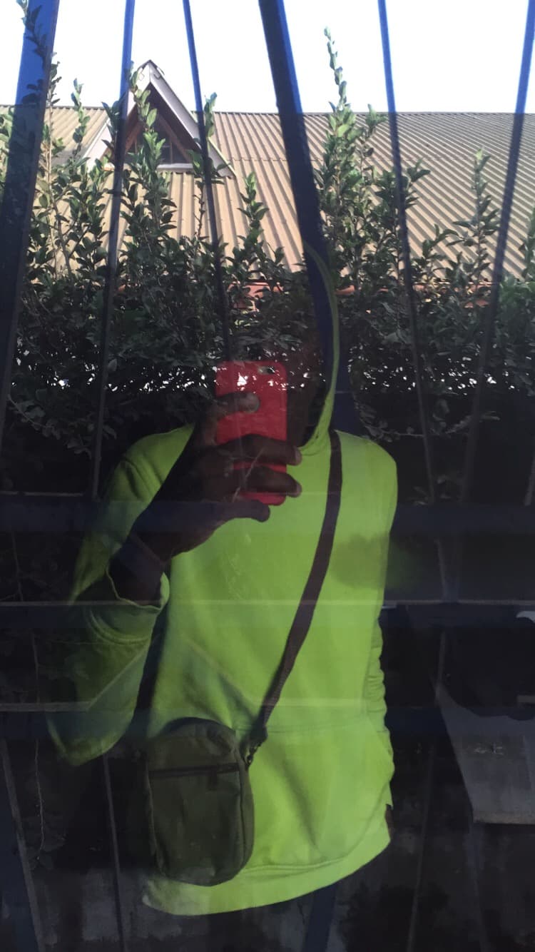 Lime jacket, crossbody
