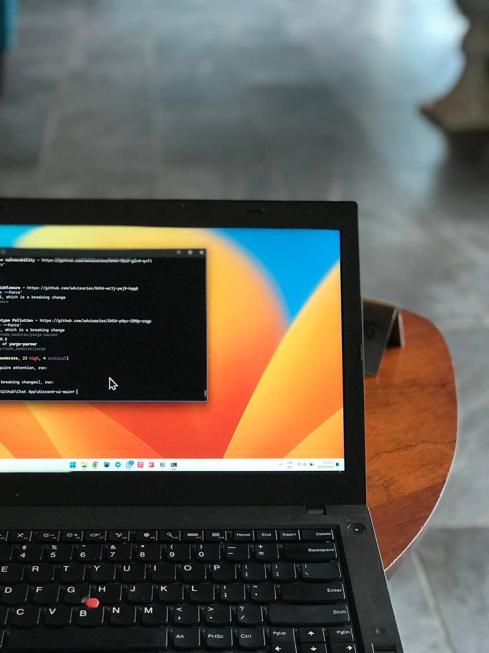 The laptop